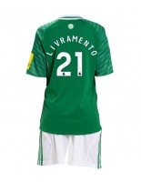 Newcastle United Tino Livramento #21 Bortedraktsett Barn 2025-26 Korte ermer (+ bukser)